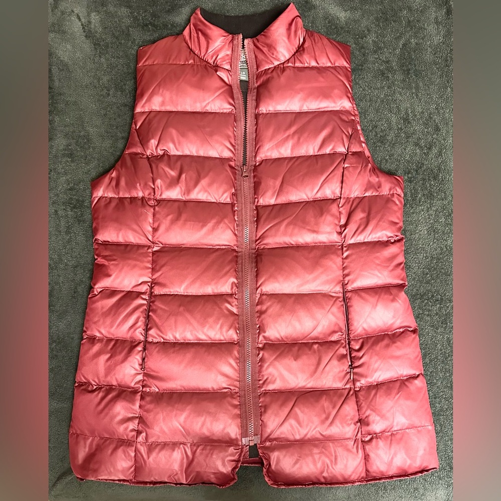 Roots Canada Red Puffer Vest Jacket